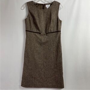 Ann Taylor Loft Brown Tweed Dress